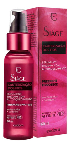 Sérum Capilar Siàge Hot Therapy Cauterização Dos Fios 60ml