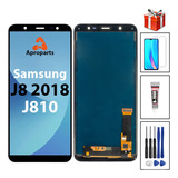 Tela De Toque Lcd Compatível Com Samsung J8 2018 J800 J810