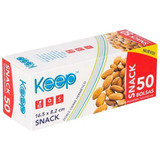 Bolsa Hermetica Snack 50un Keep