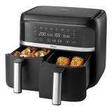 Freidora De Aire Oster Airfryer Dual 7.6l Diamondforce 6 Fun Color Negro