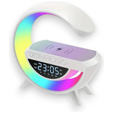 Reloj Despertador Bluetooth Luz Nocturna Y Carga Inalámbrica