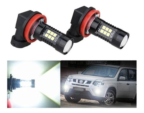 Par Focos Led X-trail 2004 Al 2022 Con Mini Lupa 6200k