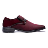 Sapato Social Luxo Masculino Verniz E Lona Bordo Inverno