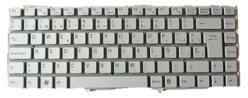 Teclado Sony Vaio Vpc-ea Blanco Español Pcg-61211u Orig.