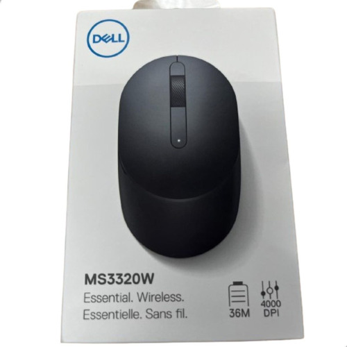 Mouse Wireless Sem Fio E Bluetooth Dell Ms3320w Cor Black
