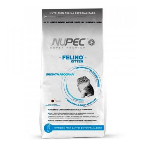 Nupec Felino Kitten 1.5kg. Croqueta Alimento Gato Cachorro