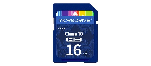 Cartão Memória Sd Classe 10 Hc Microdrive 16gb Sdhc 4k Ultra