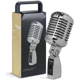 Microfone Vintage 50's Stagg Sdmp100 Cromado 