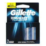 Repuesto Para Afeitar Mach3 Turbo 2u Gillette