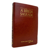 Bíblia Acf Letra Gigante - Capa Luxo Caramelo, De Diversos Cooperadores. Editora Sbtb Em Português