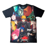 Camiseta Akatsuki Naruto Shippuden Animes Camisa Masculina