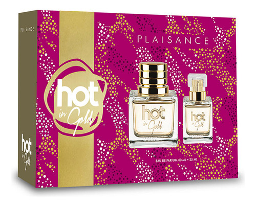 Set Perfume Hot In Gold Edp + Miniatura 