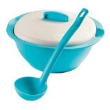 Fuente Honda Con Cucharon Sopas O Ensaladas 1.8l Tupperware