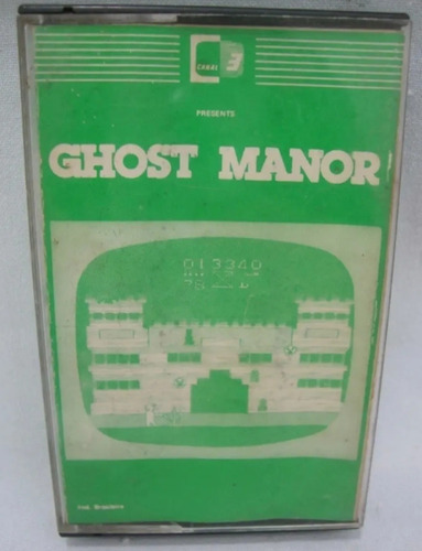 Fita K7 Cassete Atari Super Charger Canal 3  Ghost Manor