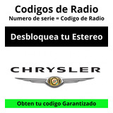 Códigos De Radio Chrysler - Desbloqueo De Estereo