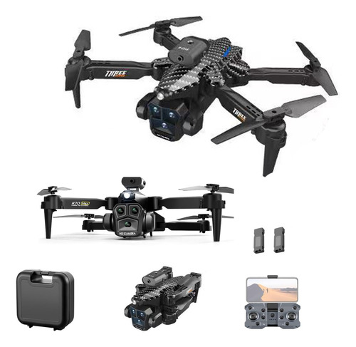 Drone Plegable K 10 Max Carbono Edition 2 Baterías + Estuche