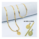 Cadena Con Medalla Milagrosa Oro Laminado 18k Hermoso Set