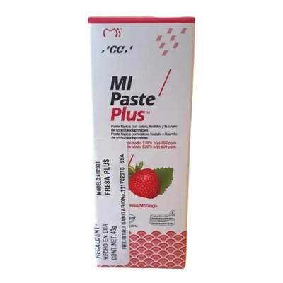 Mi Paste Plus Recaldent Sabor Fresa Gc 900ppm Fluor + Calcio | Envío gratis