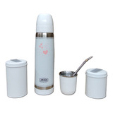 Termo Corazones 2 + Mate Blanco + B340 + Latas - Fdn