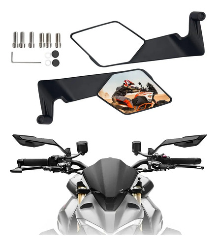 Nuevo Alerón Espejos Retrovisores Moto Modificado Universal | MercadoLibre