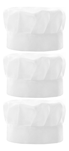 Xiaery 3 X Gorro De Cocina Chef Hat Chef Bouffant Hat