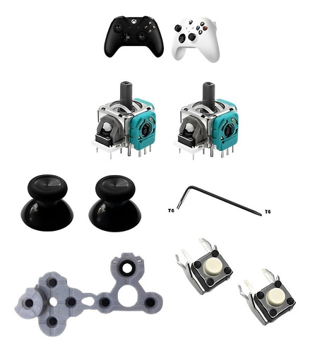 Kit Botão Analógico Chave Para Controle Xbox One Fat 1697