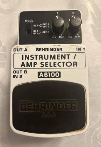 Pedal Guitarra Behringer Amp Selector Ab100