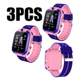 3pcs Relógio Telefone Infantil Crianças Smartwatch Com Voz Q