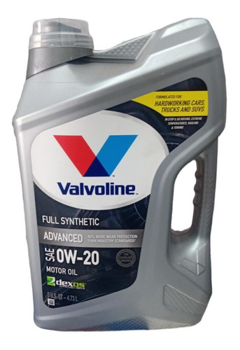 Aceite Valvoline Sae 0w20 Full Synthetic Advanced X 5l