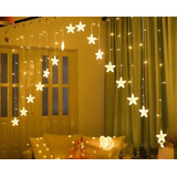 Luces Led Solar Navidad Estrella Decorativa Guirnalda