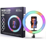 Aro De Luz Led Rgb 10 Pulgadas Iluminacion Sin Tripie