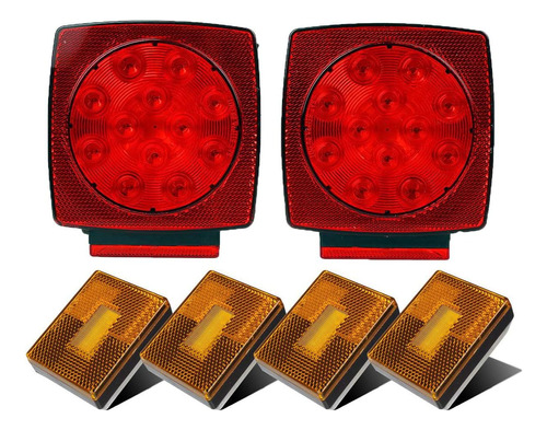 Luces Led Cuadradas Sumergibles De 12 V  Luces Led Cuadradas