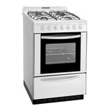 Cocina Gas Blanca Luz Encend Autolimp 56cm Domec G. Oficial