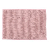 Tapete Anti Derrapante Microfibra Absorvente Rosa Jolitex