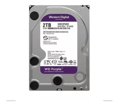 Disco Duro Western Digital Wd Purple Wd20purx 2tb Púrpura