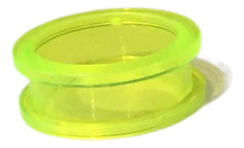 Piercing Alargador Acrílico Transparente Verde 24mm