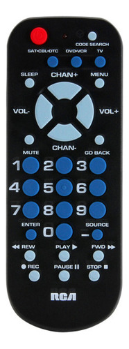 Control Remoto Universal Para Tv Diseño Simple Rcr503be Rca