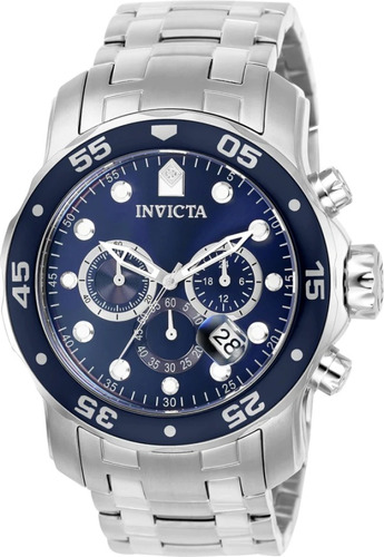 Relógio Invicta Pro Diver 0070 Aço Inoxidável Completo + Nf