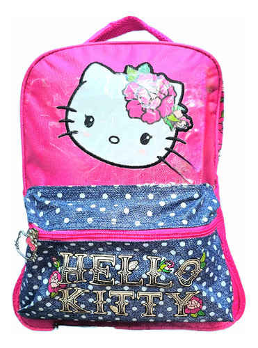 Mochila Kitty Escolar Juvenil Pequeña Niña Mujer Original Ruz Kinder Hello Kitty Sanrio Prescolar Rosa Gatita Moda Gata Oferta