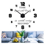 Moderno Frameless Diy Reloj De Pared Grande 3d Reloj De Pare