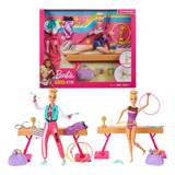 Muñeca Barbie Gimnasta Barra De Equilibrio Mattel Jm72