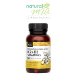 Natier Vitamina K2 + D3 - Huesos Y Dientes X 50 Cap - Vegano