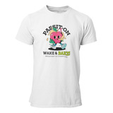 Camiseta Camisa Estampada Cannabis Maconha 420 Wake Bake