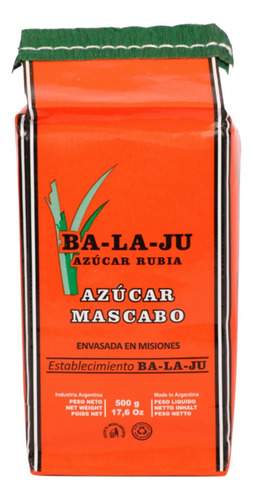 Azúcar Mascabo Ba-la-ju 500g