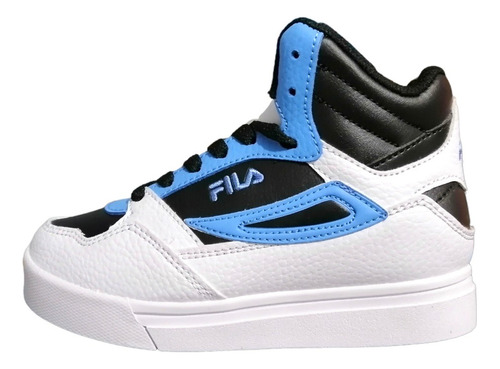 Tenis Fila Kids Bota Everge Color Blanco/ Negro/azul 777-117