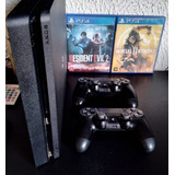 Ps4 Slim 500 Gb 2 Controles 12 Jogos