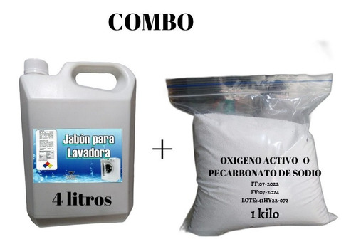 Jabon Lavadora+oxigeno Activo - L a $4062
