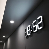 Aruoy 3d Led Brillo Despertador Reloj Colgante De Pared