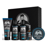 Kit Para Barba Shampoo + Condicionador + Balm + Óleo + Cera