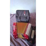 Acordeon Hohner Corona 3 En Perfecto Estado. Funda/mochila 